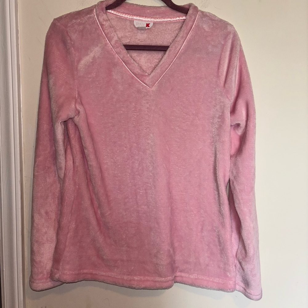 PINK K Pink V-Neck sleepwear Top